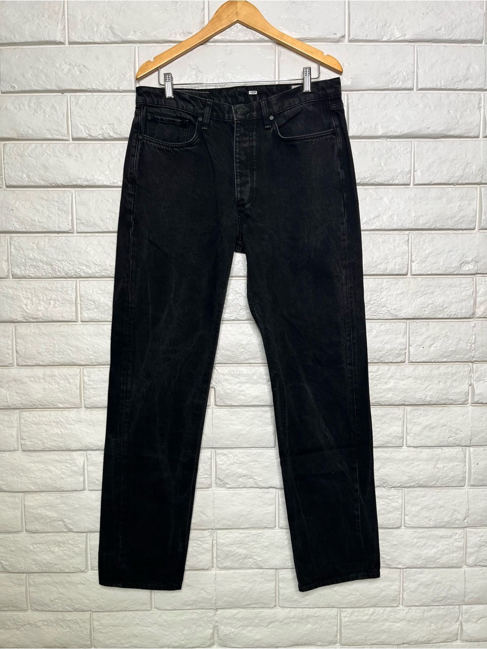 Rag & Bone Fit 4 Slim Blue Jeans in Rinse Dark Wash Size 34 x 32